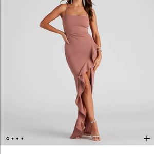 Windsor Tiffany Sleeveless High Slit Formal Dress